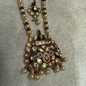 Indian necklace and earrings